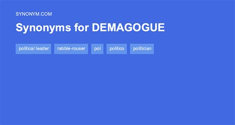 demagogue synonyms.